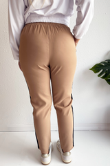 Contrast Side Stripe Drawstring Pant