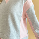 Contrast Colorblock Sweatshirt