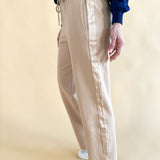 Relaxed Fit Pant with Side Satin Detail
