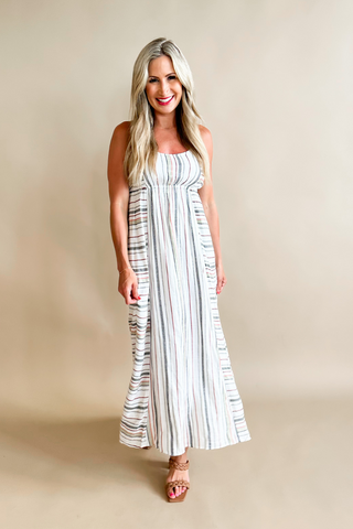Maxi Dress W Back Smocking Detail
