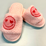 Pink Heart Slide Slippers