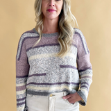 Multi Color Stripe Pullover Sweater