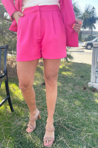 Pleated Dressy Woven Shorts