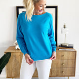 Dolman Boat Neck Light Sweater