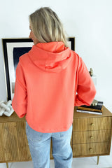 Relaxed Fit Hoodie with Front Pocket