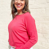 Center Seam Boat Neck Sweater