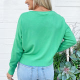 Center Seam Boat Neck Sweater