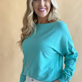 Dolman Boat Neck Light Sweater