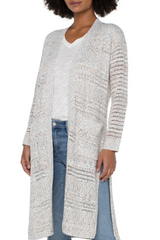 Long Line Open Front Cardigan