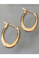 Small Round Edged Oval Hoops