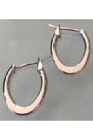 Small Round Edged Oval Hoops