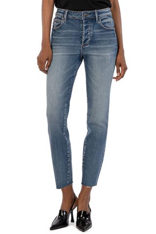 Charlize HR Cigarette Leg Raw Hem
