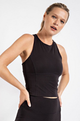 Crop Key Hole Back Sleeveless