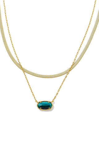 Grayson Herringbone Multi Strand Necklace
