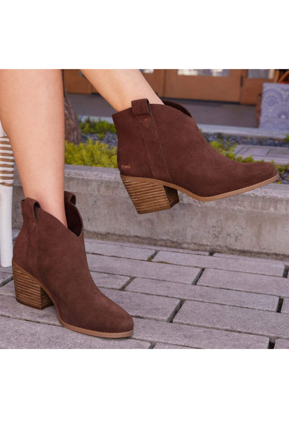 Toms clearance brown booties