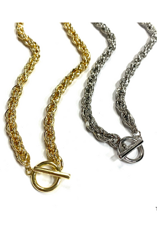 Tight Rope Twisted Chain Neckalce