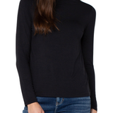 Long Sleeve Mock Neck Knit Top