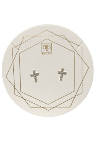 Cross Stud Earrings