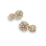 Lucia Double Drop Stud Earrings