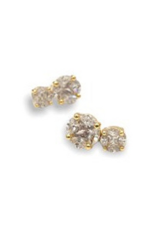 Lucia Double Drop Stud Earrings
