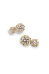 Lucia Double Drop Stud Earrings
