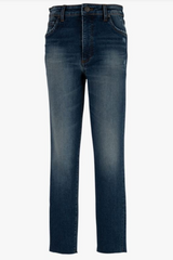 Reese High Rise Ankle Straight Raw Hem