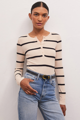 Scarlett Rib Henley Top