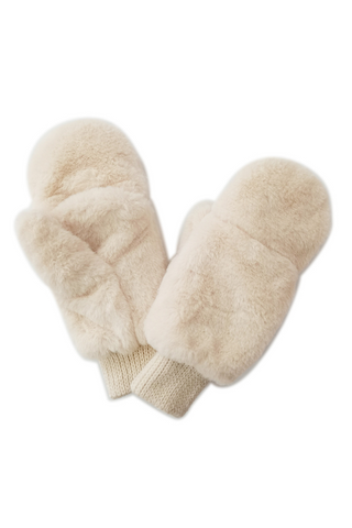 Faux Fur Pop-Top Mitten