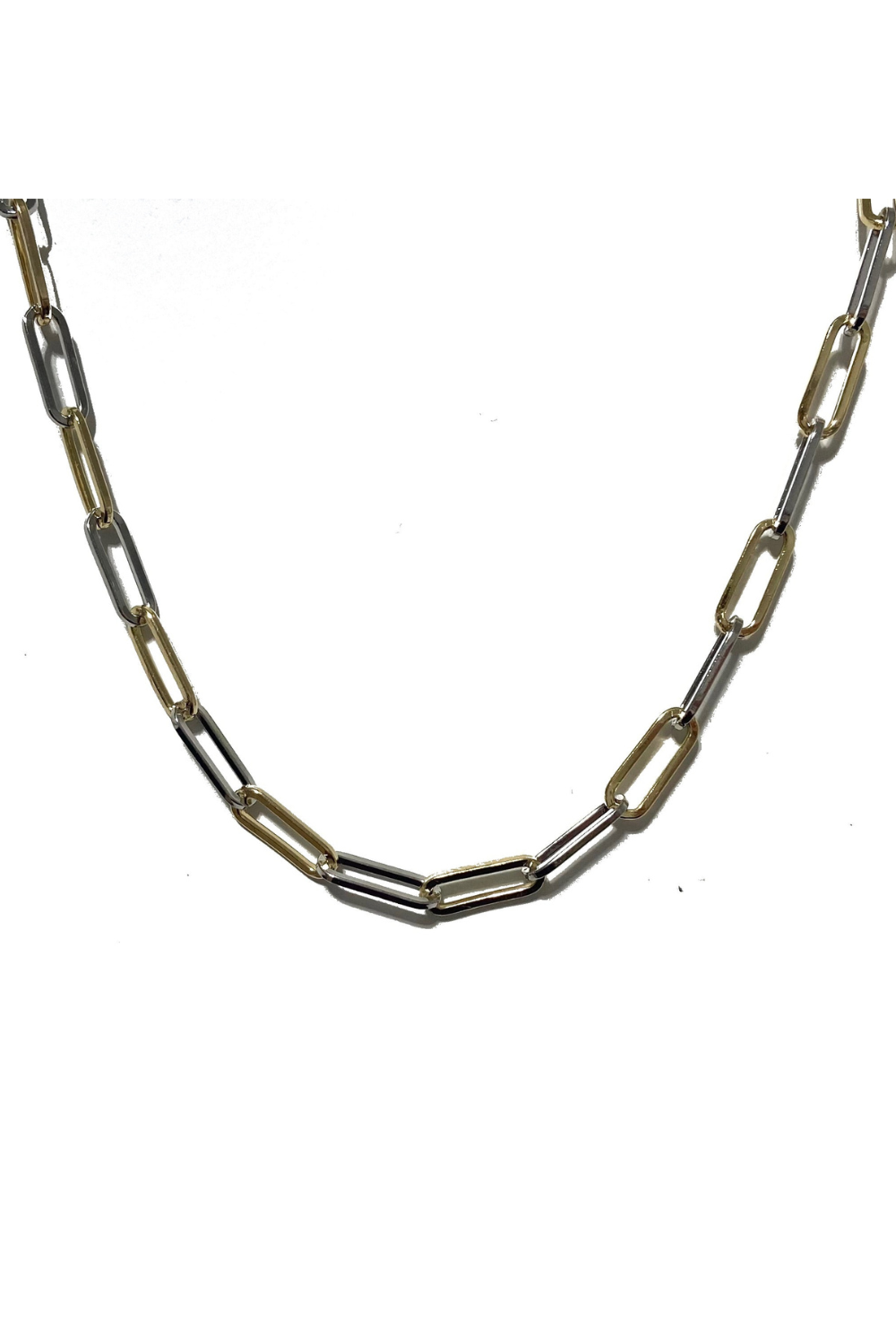 Flip It & Reverse It Paper Clip Chain Necklace