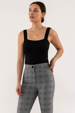 Square Neck Wide Strap Tank