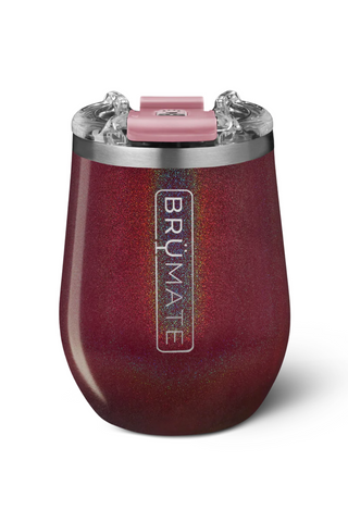 Glitter Blush - Uncork'd Wine Glass - by Brumate