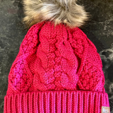 Cable Knit Pom Hat