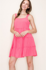 Sleeveless Tiered Babydoll Dress