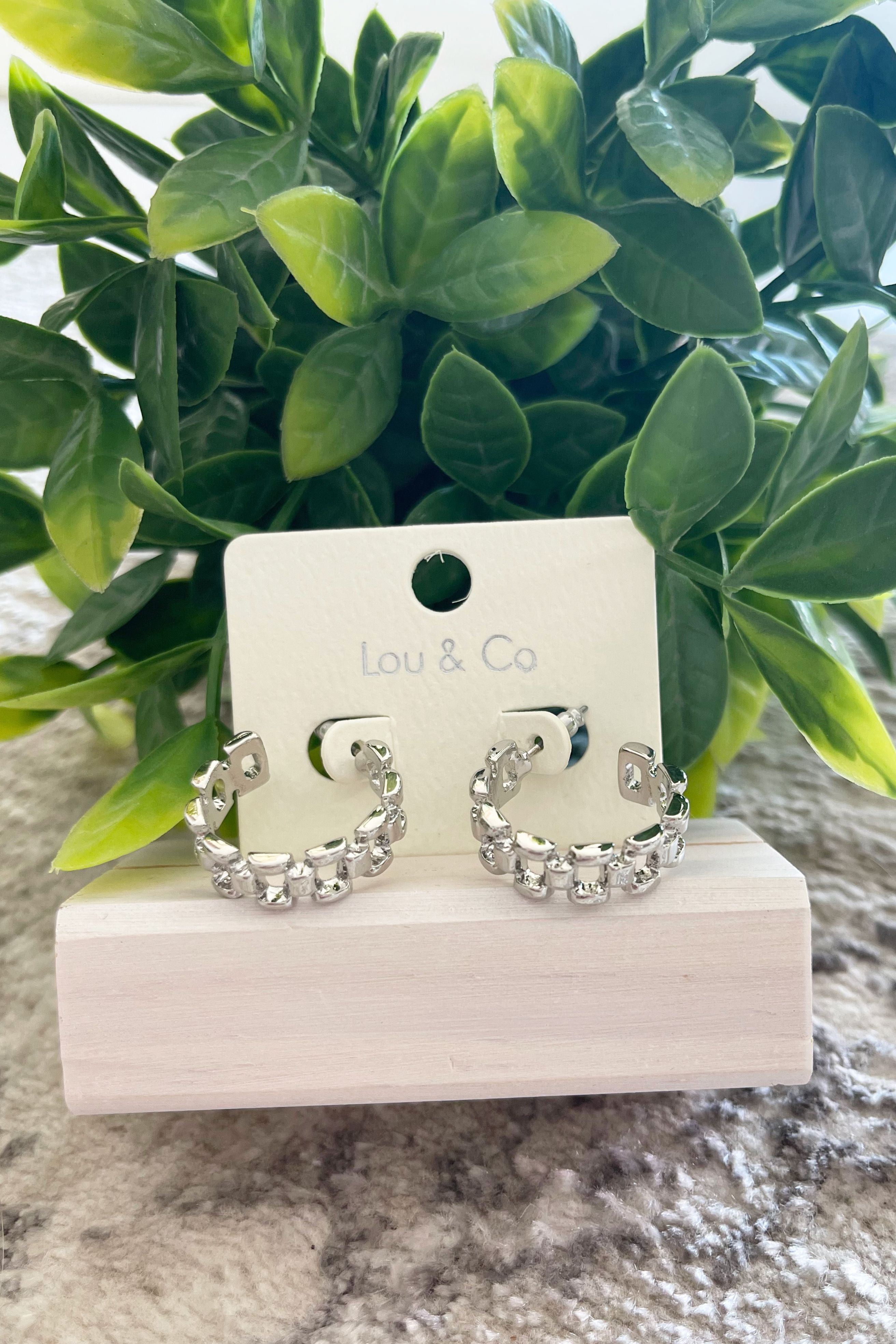 Basket Weave Hoop Earrings