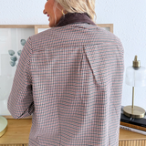 Natalia Zip Front Jacket w/ Corduroy Collar