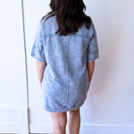 Oversized Washed Terry Dress - The 308 Boutique
