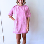Oversized Washed Terry Dress - The 308 Boutique