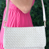 Wrenlee Woven Flap Crossbody