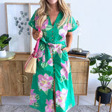 Floral Print Midi Dress