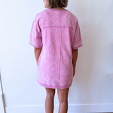 Oversized Washed Terry Dress - The 308 Boutique