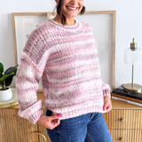 Chunky Striped Knitted Sweater