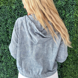 Denim Jacket Bomber Hoodie