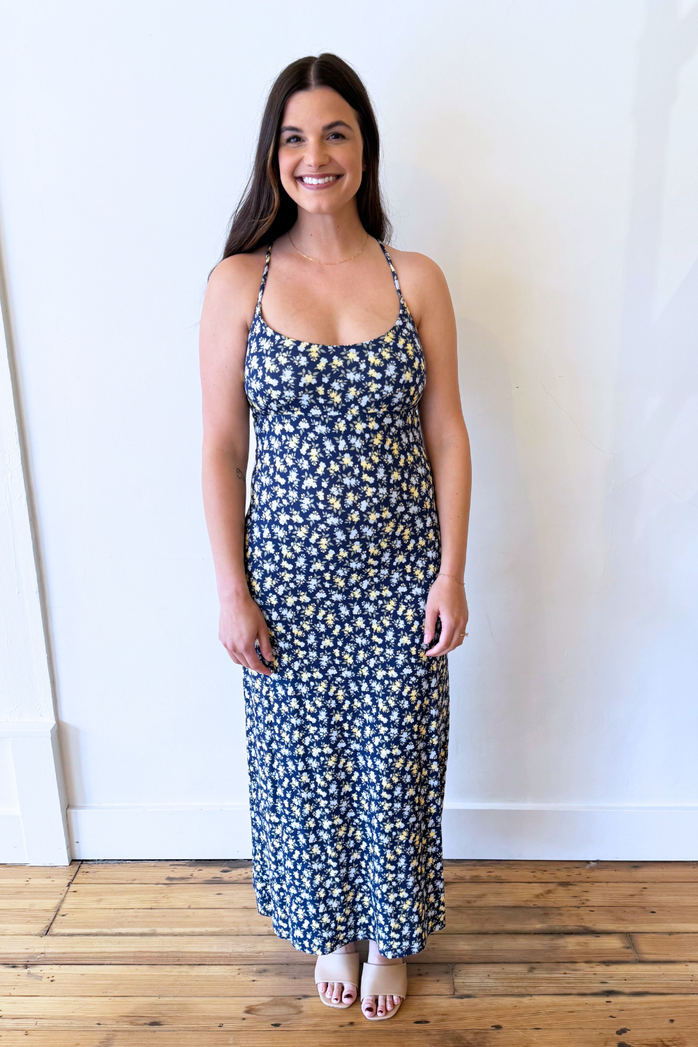 ditsy dress midi Ditsy Floral Smock Midi Dress