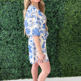 V-Neck Short Sleeve Dress