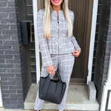 Zip Front Peplum Jacket