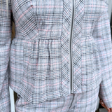 Zip Front Peplum Jacket