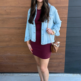 Cinched Waist Sleeveless Dress