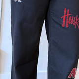 Nebraska Alpha Bling Wide Leg Jeans