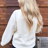 Front Pocket Sweater Jacket