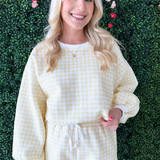 Gingham Sweatshirt
